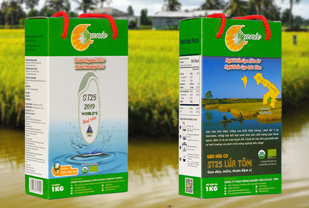 Gạo ST25 Hữu Cơ Lúa Tôm - 1kg