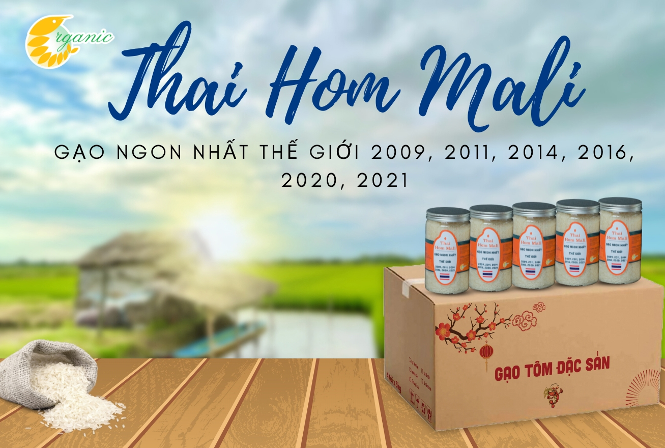 Gạo Thái HOM MALI - Thùng 20kg